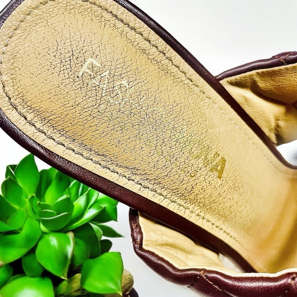 Fashion Nova Brown Quilt Sandals Shoes 8 - Picture 3 of 8